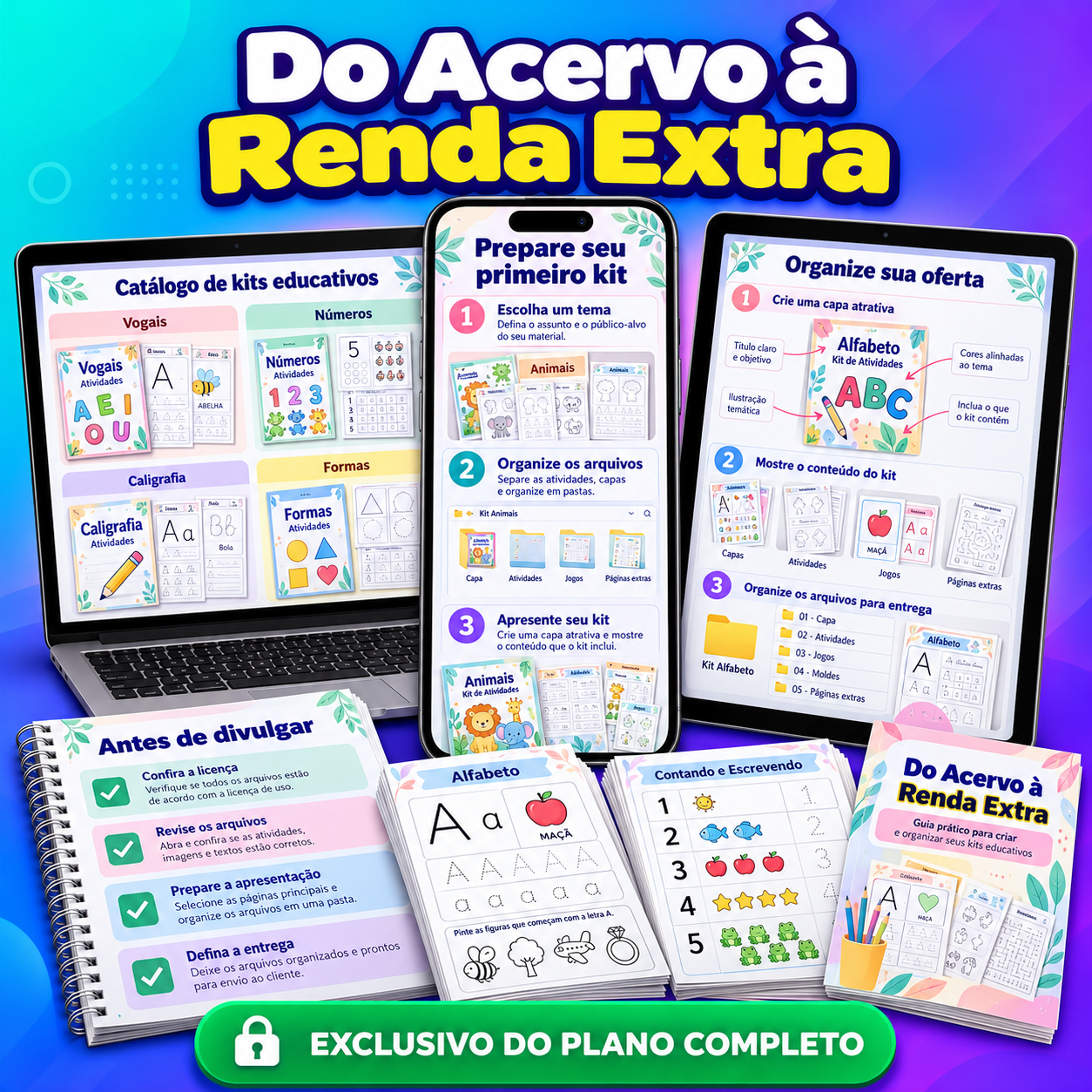 Prévia ilustrativa: Guia “Do Acervo à Renda Extra”
